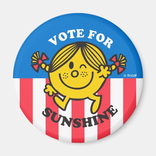 Little Miss Sunshine beroemd gemaakt door Vote for Magneet (Voorkant)