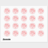 Little Miss Sunshine Coral Ronde Sticker (Vel)