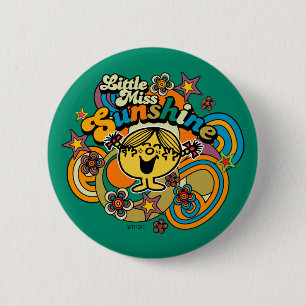 Little Miss Sunshine Floral Delight Ronde Button 5,7 Cm