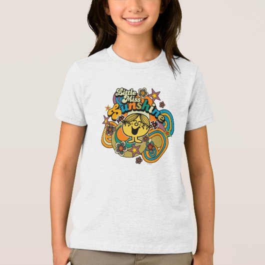 Little Miss Sunshine | Floral Delight Tri-Blend Shirt (Voorkant)