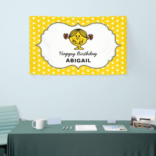Little Miss Sunshine | Gele verjaardag Spandoek (Beurs)
