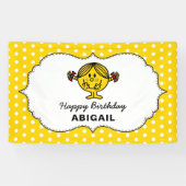 Little Miss Sunshine | Gele verjaardag Spandoek (Horizontaal)