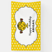 Little Miss Sunshine | Gele verjaardag Spandoek (Verticaal)