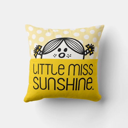 Little Miss Sunshine gluurt Kussen (Achterkant)