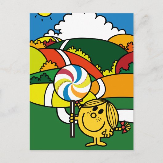 Little Miss Sunshine | Hills en Lollypop Briefkaart (Voorkant)