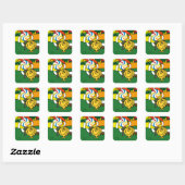 Little Miss Sunshine | Hills en Lollypop Vierkante Sticker (Vel)