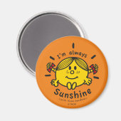 Little Miss Sunshine | Ik ben altijd zonneschijn Magneet (Voorkant / Achterkant)