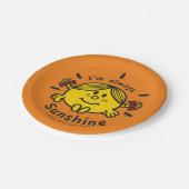 Little Miss Sunshine | Ik ben altijd zonneschijn Papieren Bordje (Gekanteld)