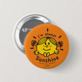 Little Miss Sunshine | Ik ben altijd zonneschijn Ronde Button 5,7 Cm (Voorkant /achterkant)