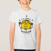 Little Miss Sunshine | Ik ben altijd zonneschijn Tri-Blend Shirt (Voorkant)