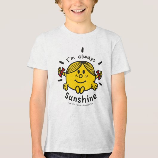 Little Miss Sunshine | Ik ben altijd zonneschijn Tri-Blend Shirt (Voorkant)