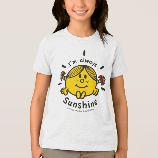 Little Miss Sunshine | Ik ben altijd zonneschijn Tri-Blend Shirt (Voorkant)