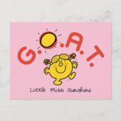 Little Miss Sunshine is het nieuwe G.O.A.T. Briefkaart (Voorkant)