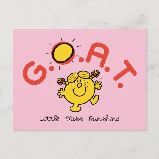 Little Miss Sunshine is het nieuwe G.O.A.T. Briefkaart (Voorkant)