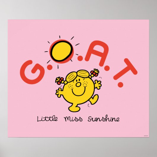 Little Miss Sunshine is het nieuwe G.O.A.T. Poster (Voorkant)