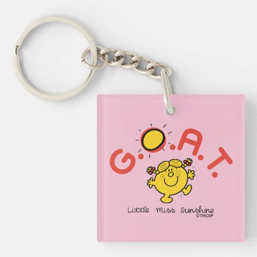 Little Miss Sunshine is het nieuwe G.O.A.T. Sleutelhanger (Voorkant)