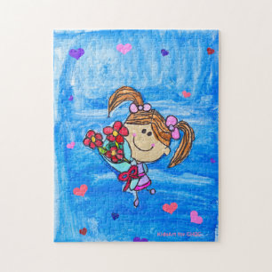 Little Miss Sunshine - Kinder kunst voor CHOC Legpuzzel