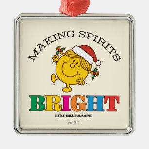 Little Miss Sunshine laat de Geest hoog staan Metalen Ornament