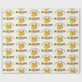 Little Miss Sunshine laat de Geest Verlichten Cadeaupapier (Vlak)