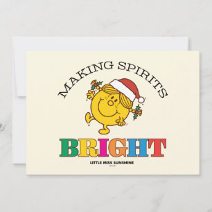 Little Miss Sunshine laat de Geest Verlichten Feestdagenkaart