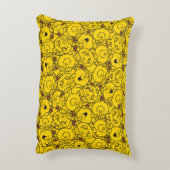 Little Miss Sunshine | Leuke Gele Glimlach Patroon Accent Kussen (Achterkant (Verticaal))