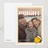 Little Miss Sunshine Making Spirits Bright Feestdagenkaart (Voorkant / Achterkant)