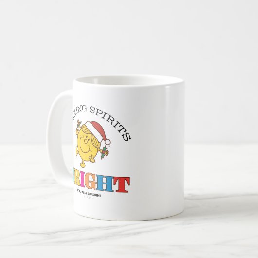 Little Miss Sunshine Making Spirits Bright Koffiemok (Voorkant links)