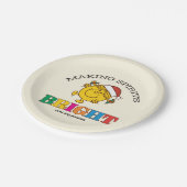 Little Miss Sunshine Making Spirits Bright Papieren Bordje (Gekanteld)