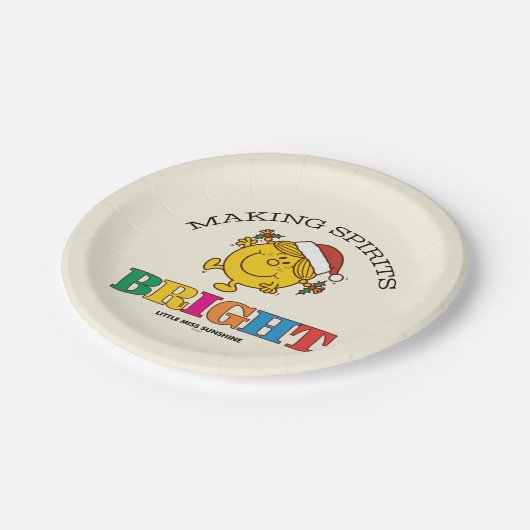 Little Miss Sunshine Making Spirits Bright Papieren Bordje (Gekanteld)