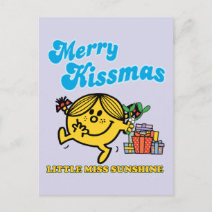 Little Miss Sunshine   Merry Kissmas Feestdagenkaart