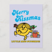 Little Miss Sunshine | Merry Kissmas Feestdagenkaart (Voorkant)