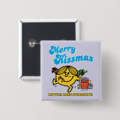 Little Miss Sunshine | Merry Kissmas Vierkante Button 5,1 Cm (Voorkant /achterkant)