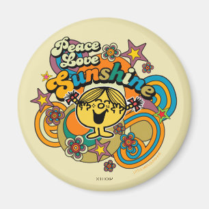 Little Miss Sunshine Peace Love Sunshine Magneet