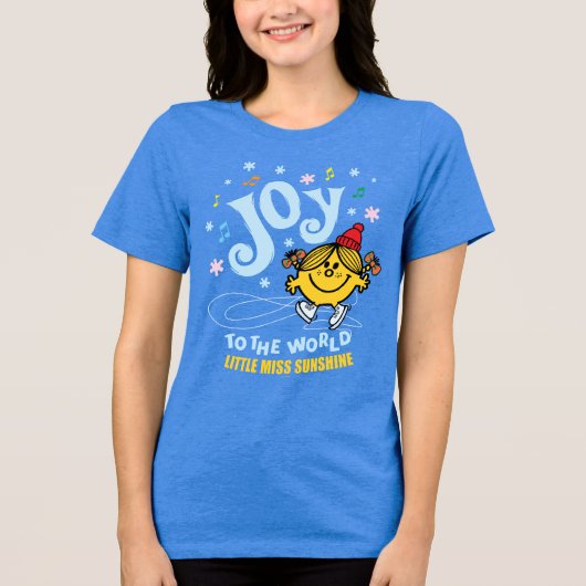 Little Miss Sunshine | Plezier voor de wereld Tri-Blend Shirt (Voorkant)