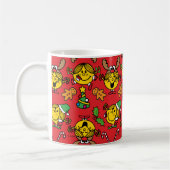 Little Miss Sunshine Red Christmas Pattern Koffiemok (Links)