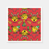 Little Miss Sunshine Red Christmas Pattern Servet (Voorkant)