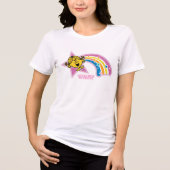 Little Miss Sunshine | Regenbogen en sterren Tri-Blend Shirt (Voorkant)
