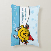 Little Miss Sunshine Schaatsen Accent Kussen (Achterkant (Verticaal))