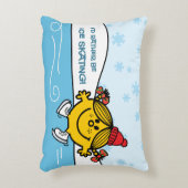 Little Miss Sunshine Schaatsen Accent Kussen (Voorkant(Verticaal))