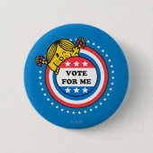 Little Miss Sunshine: "Stem op mij" Ronde Button 5,7 Cm (Voorkant)
