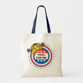 Little Miss Sunshine: "Stem op mij" Tote Bag (Voorkant)