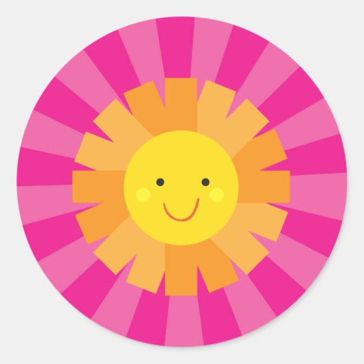 Little Miss Sunshine Sun sticker afdichtingen voor (Voorkant)