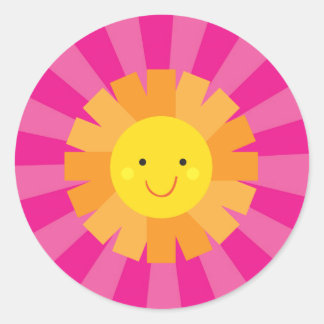 Little Miss Sunshine Sun sticker afdichtingen voor