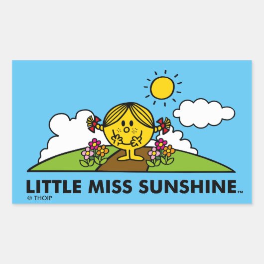 Little Miss Sunshine | Terug naar Natuur Rechthoekige Sticker (Voorkant)