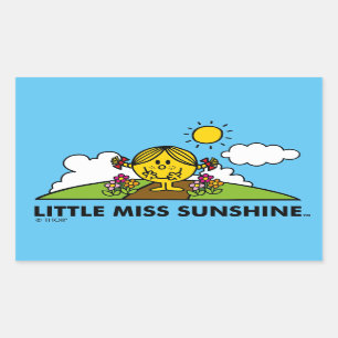 Little Miss Sunshine   Terug naar Natuur Rechthoekige Sticker