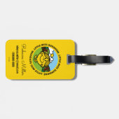 Little Miss Sunshine | zonneschijncirkel Bagagelabel (Achterkant horizontaal)