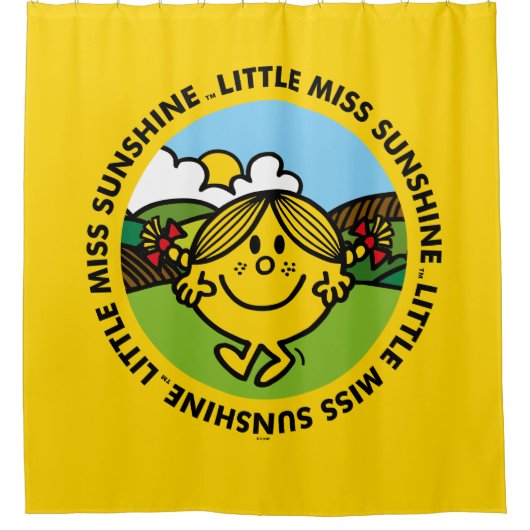 Little Miss Sunshine | zonneschijncirkel Douchegordijn (Voorkant)