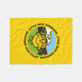 Little Miss Sunshine | zonneschijncirkel Fleece Deken (Voorkant (Horizontaal))