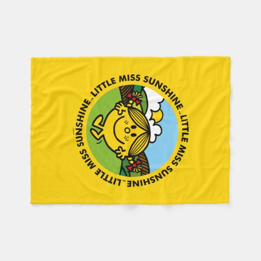 Little Miss Sunshine | zonneschijncirkel Fleece Deken (Voorkant (Horizontaal))
