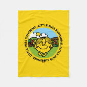 Little Miss Sunshine | zonneschijncirkel Fleece Deken (Voorkant)